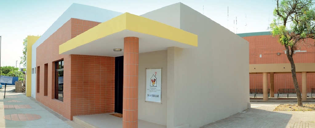 La entrada de la Sala Familiar Ronald McDonald en Ecuador.